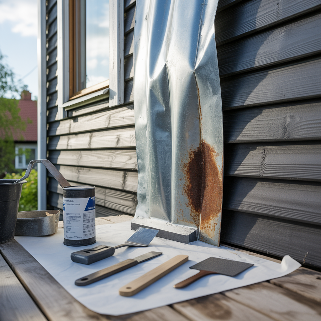 1.Sa lagar du sma rosthal i din fasadplat