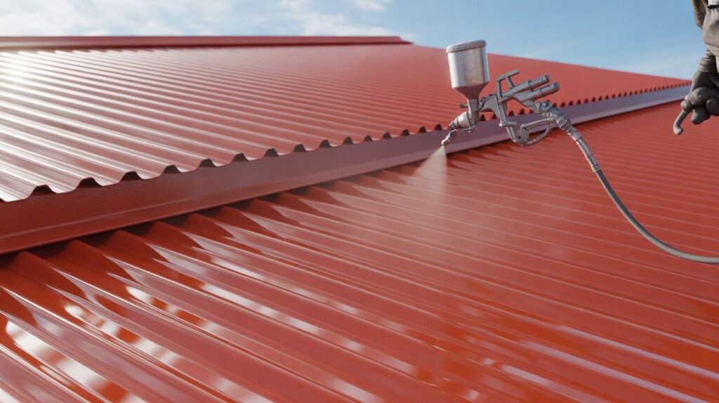 Takmålning Måla Plåttak